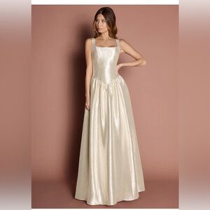 AZAZIE ATELIER KELLY CREAM MAXI DRESS SIZE 2